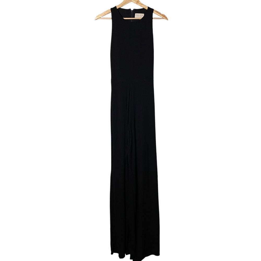 Alice + Olivia AIR Black Sleeveless Flare Black Jumpsuit